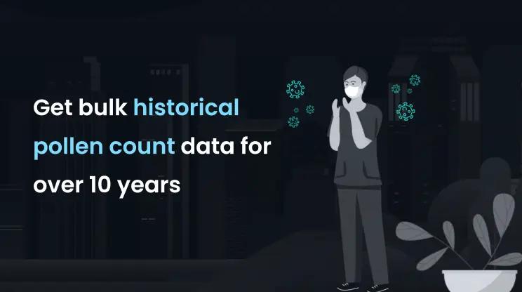 Get historical pollen count data